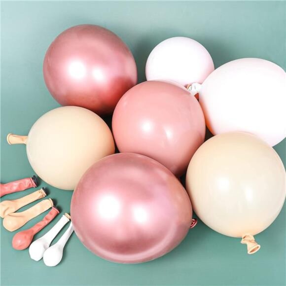 Boho Balloon Garland Arch Kit - 147Pcs Balloon Arch Kit Pastel Pink Balloon - Picture 4 of 7